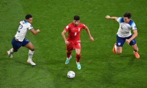 Mehdi Taremi contro l'Inghilterra