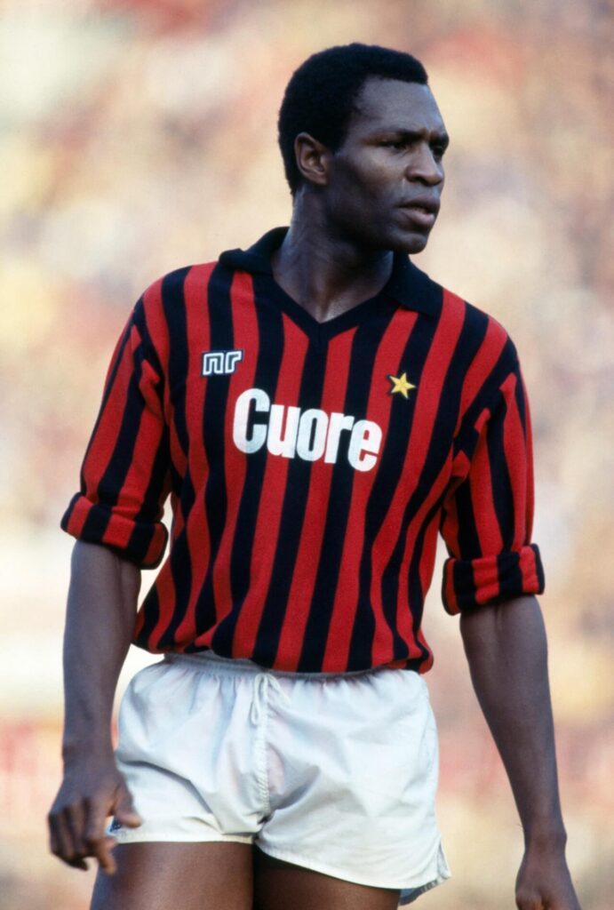 Luther Blisset, uno dei "bidoni" per antonomasia degli anni '80, con la maglia del Milan nella stagione 83/84