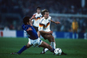 ferri contrasta klinsmann in italia germania di euro 1988