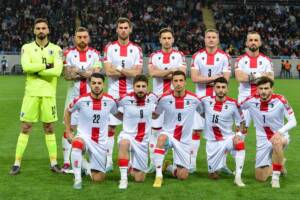 una formazione della georgia in vista di Euro 2024