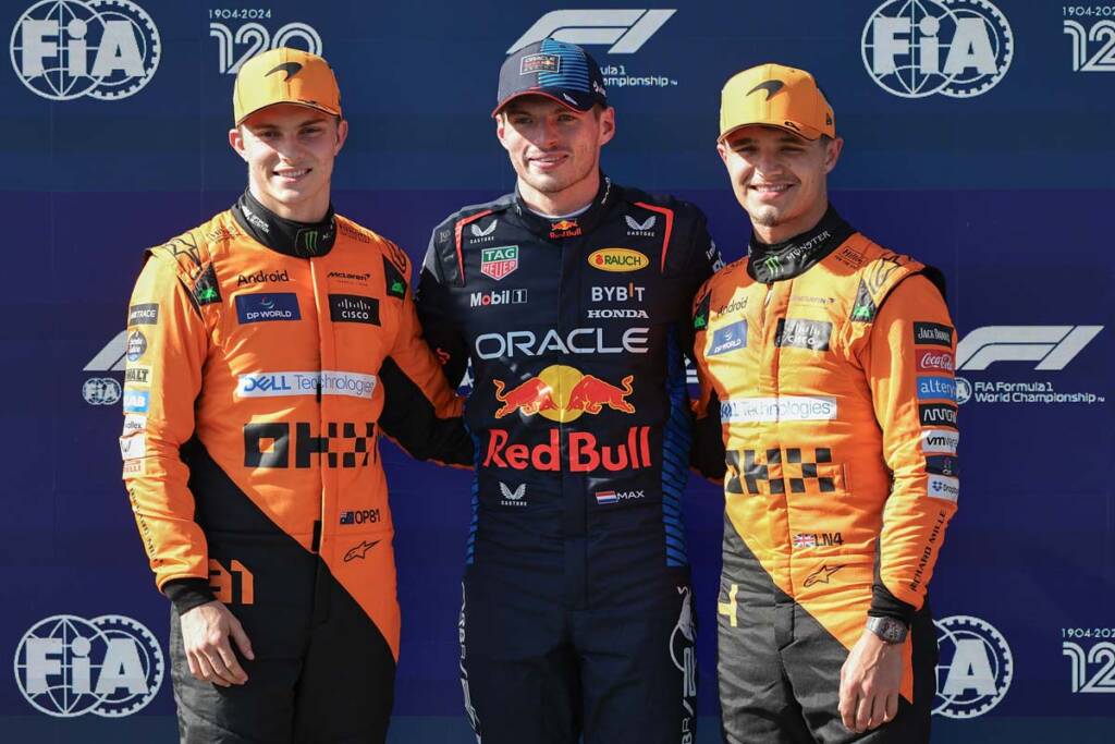 Piastri verstappen e lando Norris