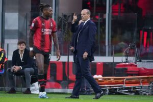 Max Allegri e Rafa Leao