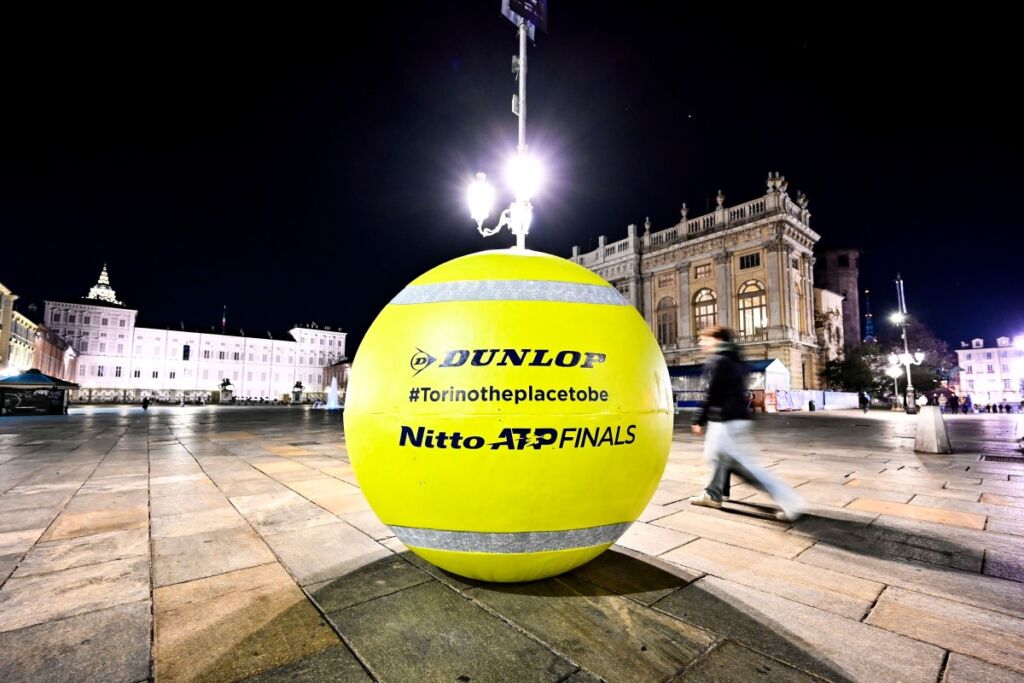 La promozione delle ATP Finals in Piazza Castello a Torino