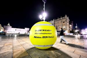 La promozione delle ATP Finals in Piazza Castello a Torino