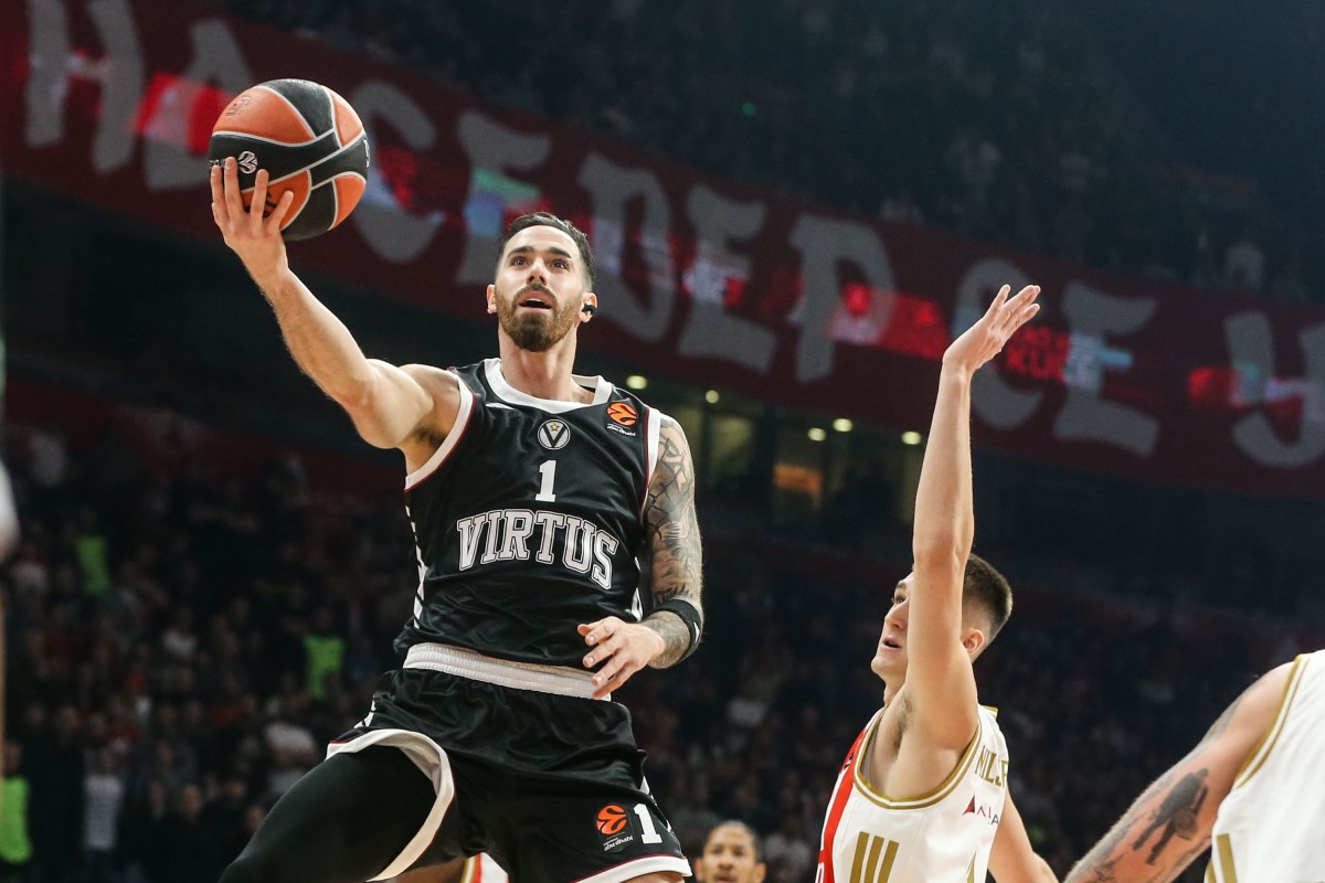 Luca Vildoza della Virtus Bologna