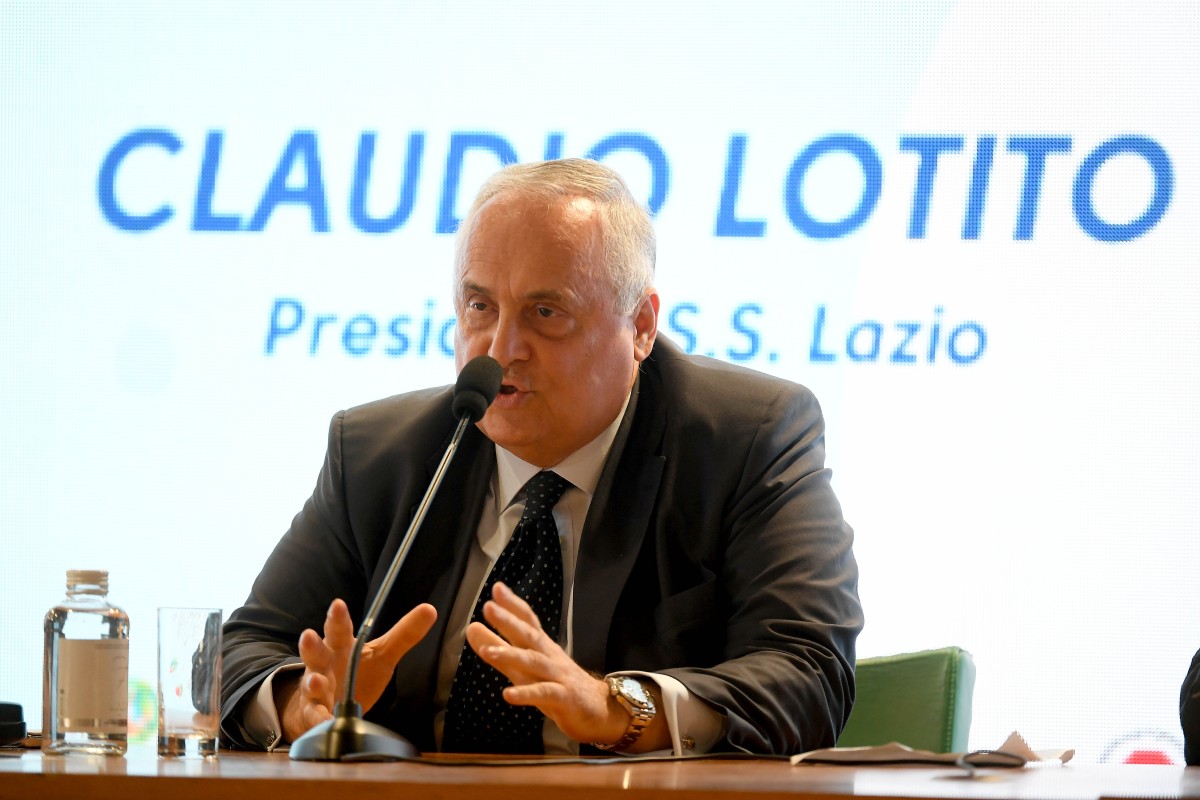 Il presidente della Lazio Claudio Lotito