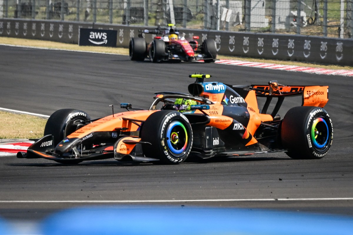 La McLaren di Lando Norris